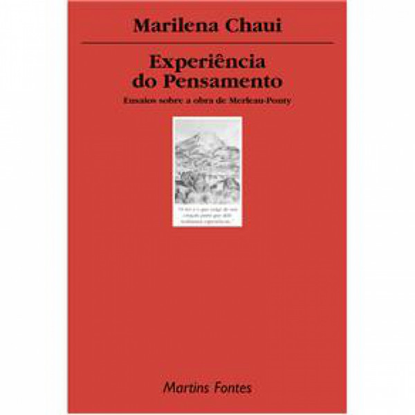 Capa de Experiência do pensamento - Marilena Chaui