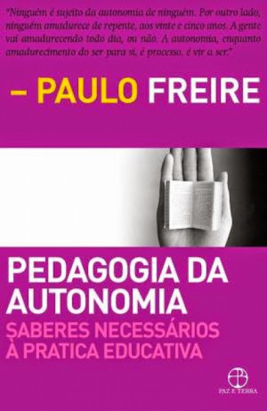 Capa de Pedagogia da autonomia - Paulo Freire