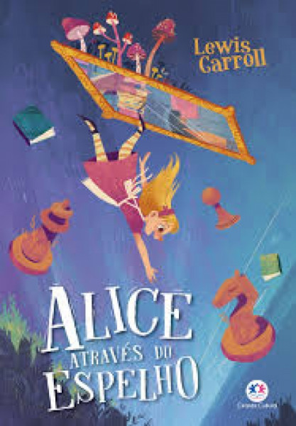 Capa de Alice através do espelho - Lewis Carroll