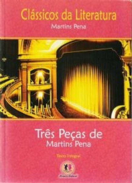 Capa de Três peças de Martins Pena - Martins Pena