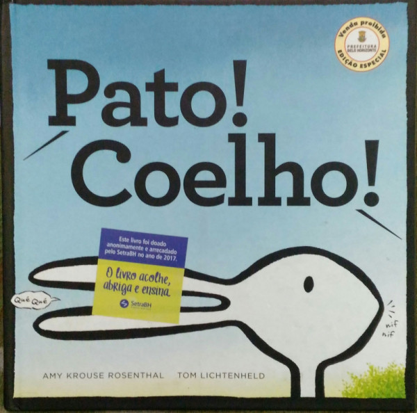 Capa de Pato! Coelho! - Amy Krouse Rosenthal; Tom Lichtenheld