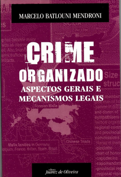Capa de Crime organizado - Marcelo Batlouni Mendroni