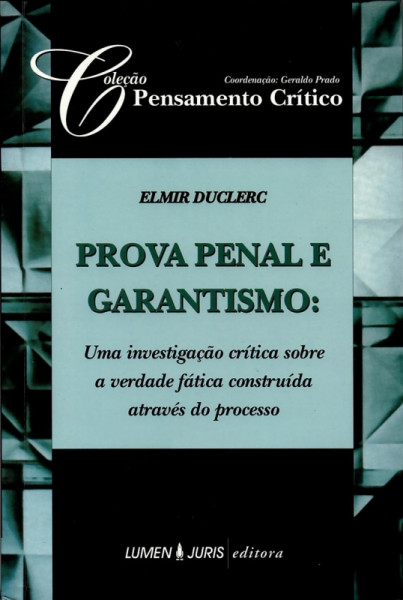 Capa de Prova Penal e Garantismo - Elmir Duclerc