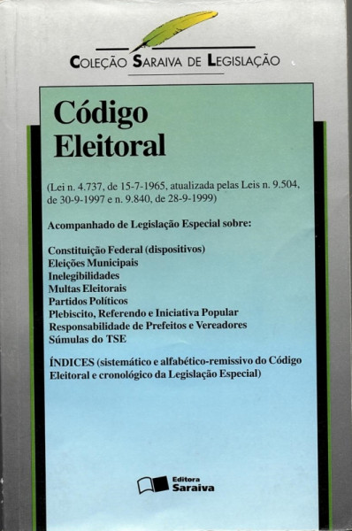Capa de Código Eleitoral - Diversos