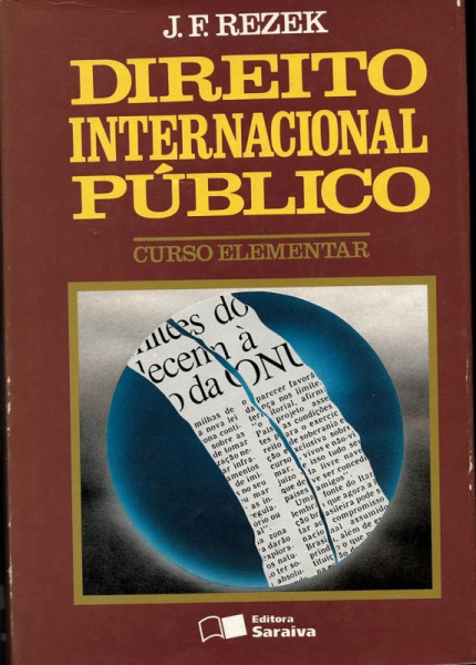 Capa de Direito Internacional Público - J. F. Rezek