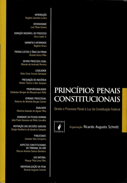 Capa de Princípios Penais Constitucionais - Diversos