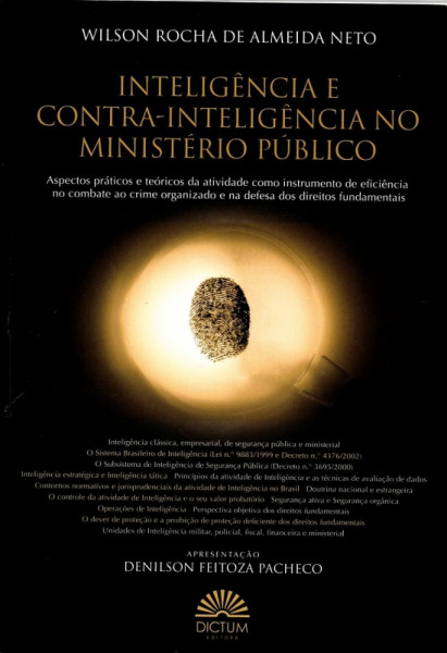 Capa de Inteligência e contra-inteligência no Ministério Público - Wilson Rocha de Almeida Neto