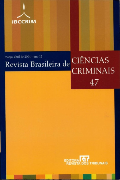 Capa de Revista Brasileira de Ciências Criminais - n. 47 - Diversos