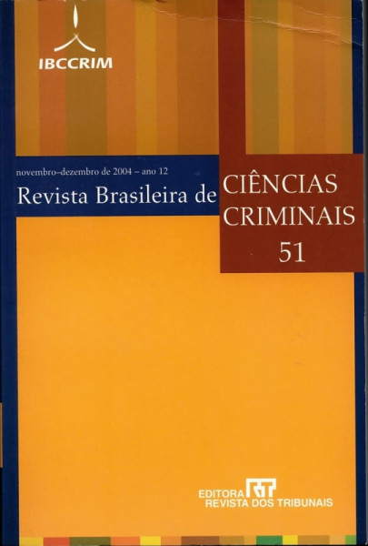 Capa de Revista Brasileira de Ciências Criminais - n. 51 - Diversos