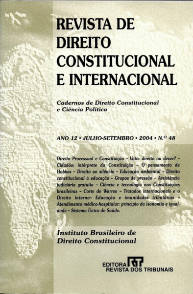 Capa de Revista de direito constitucional e internacional n.48 - Diversos