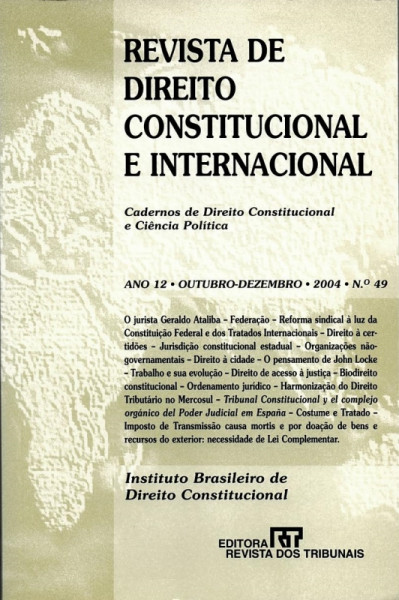 Capa de Revista de direito constitucional e internacional n.49 - Diversos
