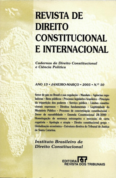 Capa de Revista de direito constitucional e internacional n.50 - Diversos