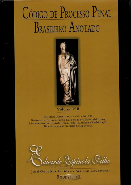 Capa de Código de Processo Penal Brasileiro Anotado - Vol. VIII - Eduardo Espínola Filho