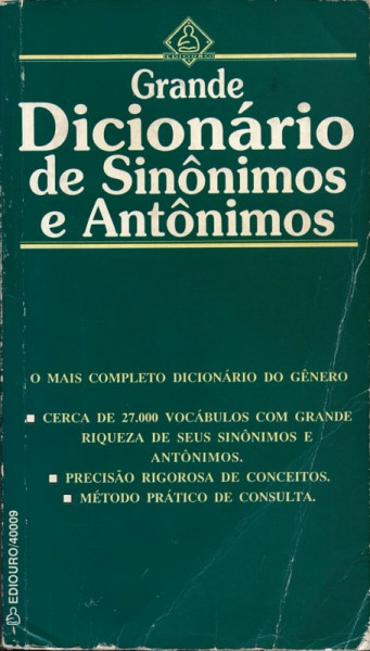 Capa de Grande Dicionário de Sinônimos e Antônimos - Osmar Barbosa