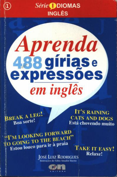 Capa de Aprenda 488 gírias e expressões em inglês - José Luiz Rodrigues