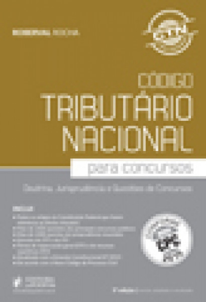Capa de Código Tributário Nacional para concursos - Roberval Rocha