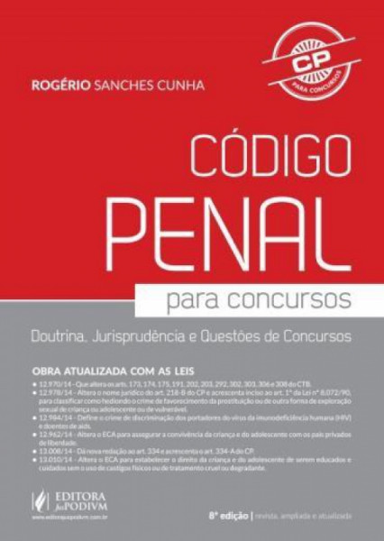 Capa de Código penal para concursos - Rogério Sanches Cunha