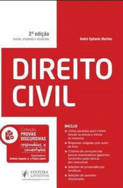 Capa de Direito civil - André Epifanio Martins