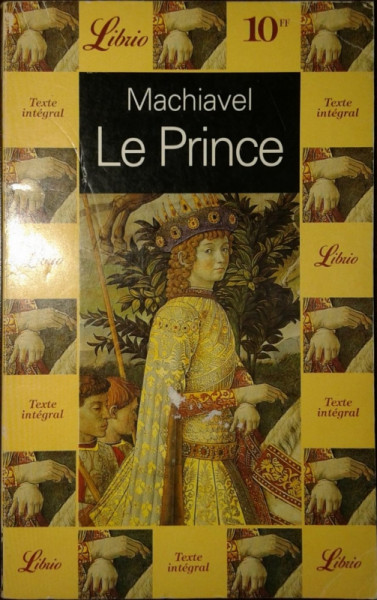 Capa de Le Prince - Machiavel