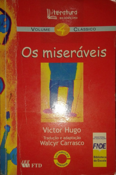 Capa de Os miseráveis - Victor Hugo; Walcyr Carrasco (adapt.)