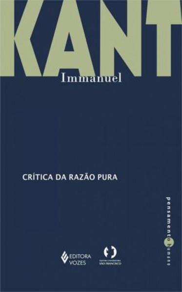 Capa de Crítica da razão pura - Immanuel Kant