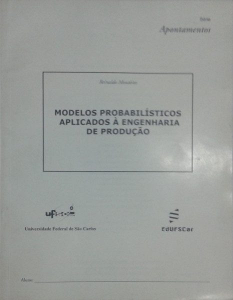 Capa de Modelos probabilísticos aplicados à engenharia de produção - Reinaldo Morabito