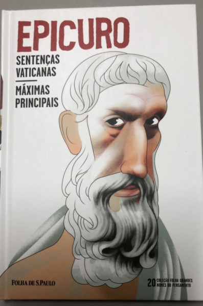 Capa de Sentenças vaticanas e Máximas principais - Epicuro
