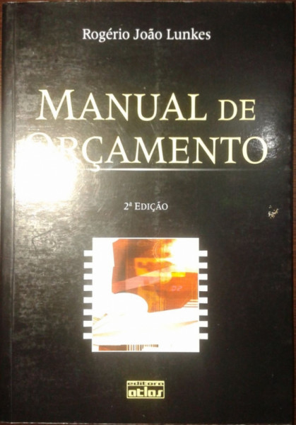 Capa de Manual de orçamento - Rogério João Lunkes