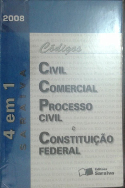 Capa de Códigos Civil, Comercial, Processo Civil e Constituição Federal - 