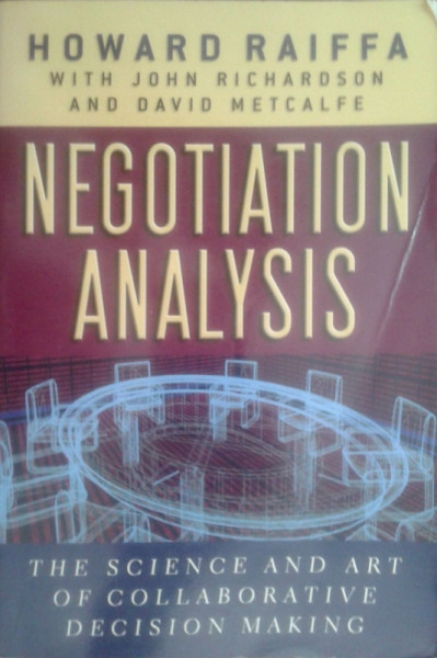 Capa de Negotiation Analysis - Howard Raiffa John Richardson David Metcalfe