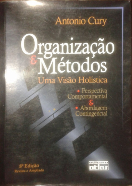 Capa de Organização e métodos - Antonio Cury