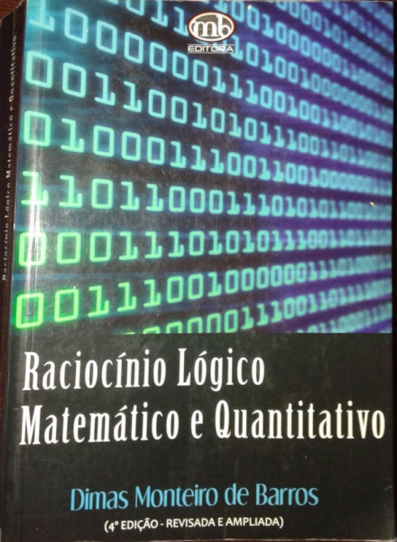 Capa de Raciocínio lógico matemático e quantitativo - Dimas Monteiro de Barros