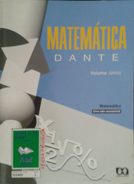 Capa de Matemática - Dante