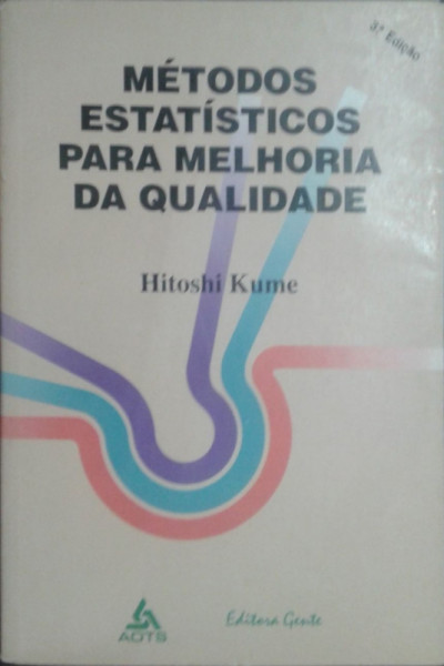 Capa de Métodos estatísticos para melhoria da qualidade - Hitoshi Kume