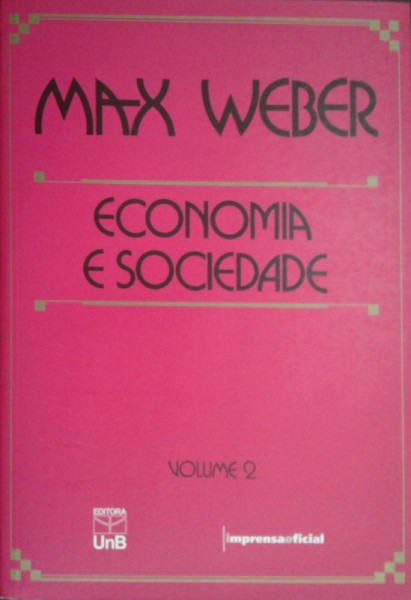 Capa de Economia e sociedade volume 2 - Max Weber
