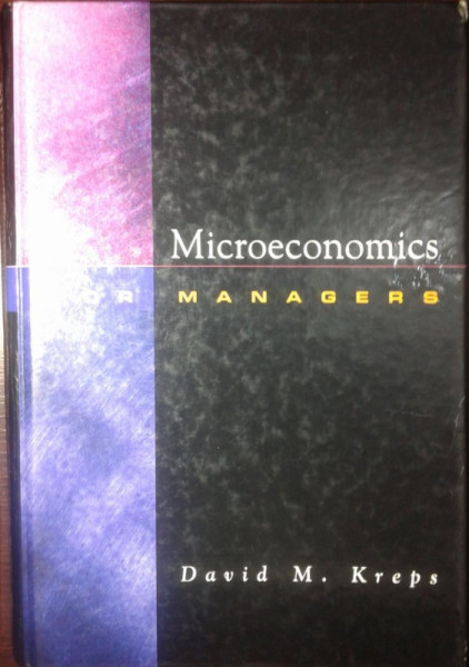 Capa de Microeconomics for managers - David M. Kreps