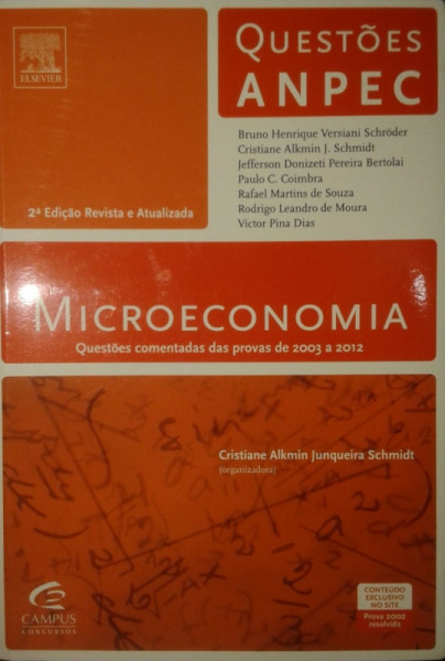 Capa de Microeconomia - Cristiane Alkmin Junqueira Schmidt Org.