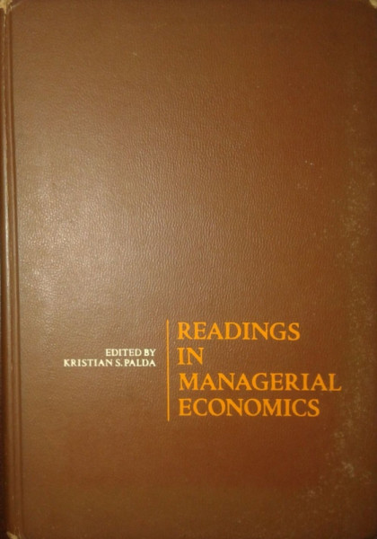 Capa de Readings in managerial economics - Kristian S. Palda