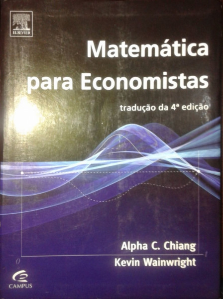 Capa de Matemática para economistas - Alpha C. Chiang Kevin Wainwright