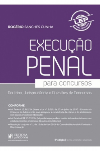 Capa de Execução Penal para concursos - Rogério Sanches Cunha
