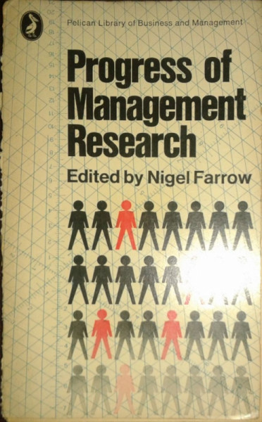 Capa de Progress of management research - Nigel Farrow Org.