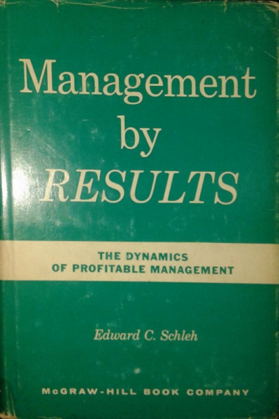 Capa de Management by results - Edward C. Schleh
