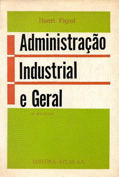 Capa de Administração industrial e geral - Henri Fayol