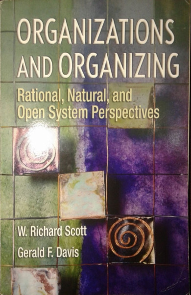 Capa de Organizations and organizing - W. Richard Scott Gerald F. Davis
