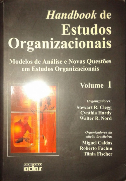 Capa de Handbook de estudos organizacionais - Stewart Clegg Cynthia Hardy Walter R. Nord Org.