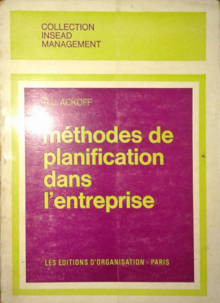 Capa de Méthodes de planification dans lentreprise - R. L. Ackoff