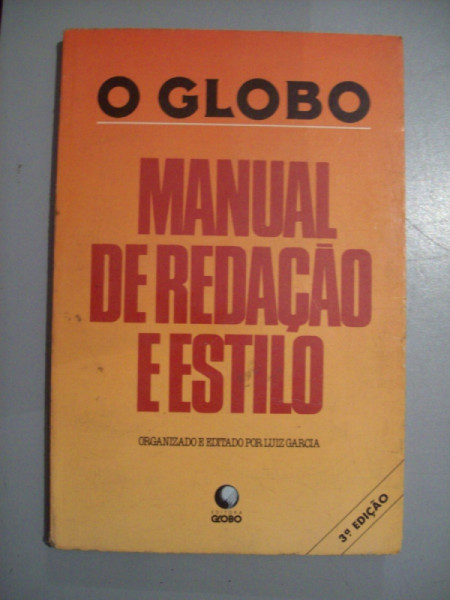 Capa de Manual de Redação e Estilo - O Globo