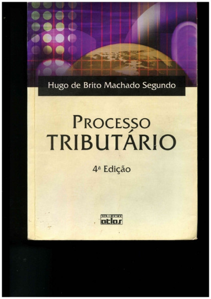 Capa de Processo tributário - Hugo de Brito Machado Segundo