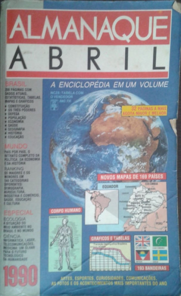 Capa de Almanaque Abril 1990 - Editora Abril