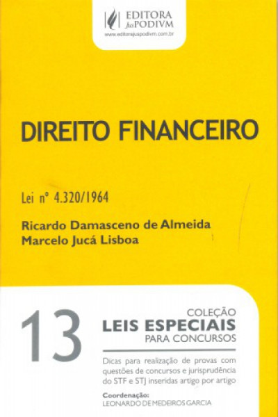 Capa de Direito Financeiro - Ricardo Damasceno de Almeida e Marcelo Jucá Lisboa